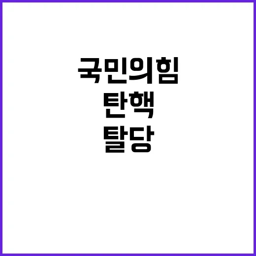 탄핵 국민의힘 충북…