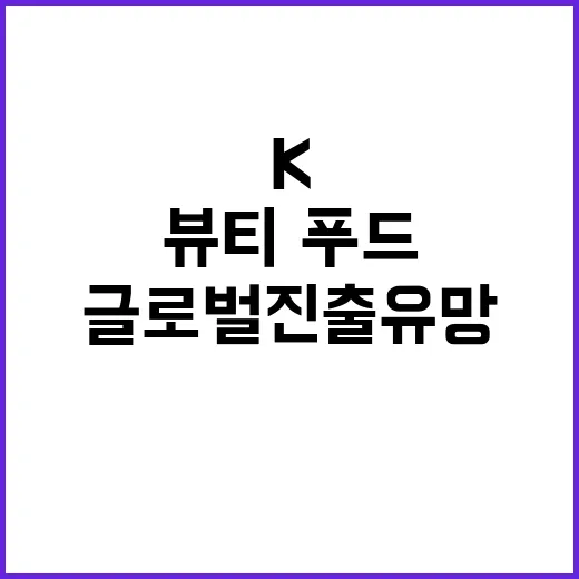 K뷰티·푸드 글로벌…