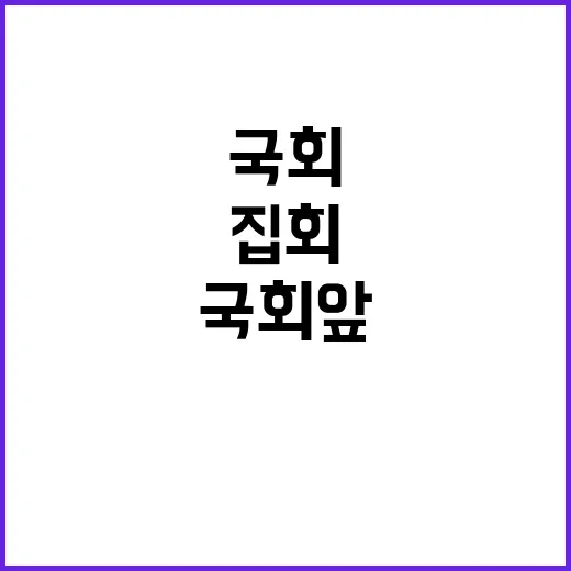 “국회 앞 집회” …