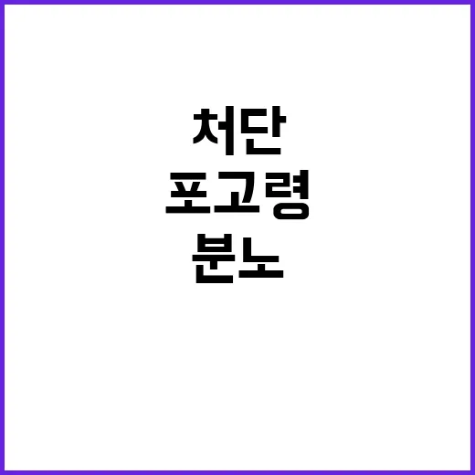 처단 포고령 의료계 분노 탄핵안 환영!