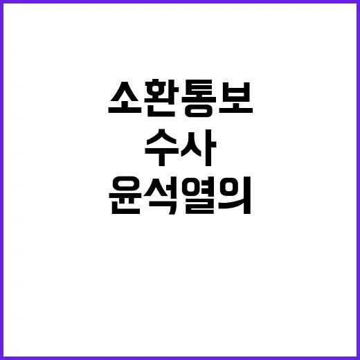 수사기관 소환 통보…