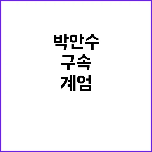 계엄사령관 박안수 구속 도망 우려 대두!