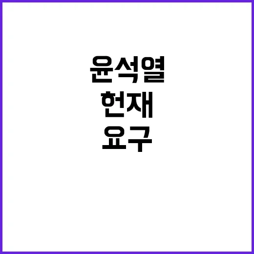 피소추인 윤석열 헌재의 답변 요구 결국 무엇?