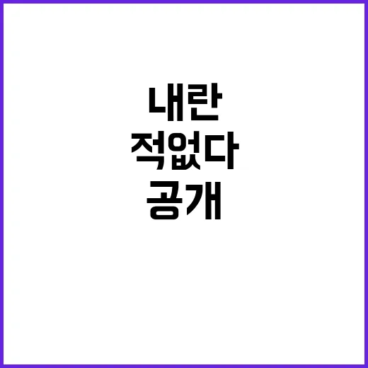 내란 미리 말한 적 없다! 진실 공개!