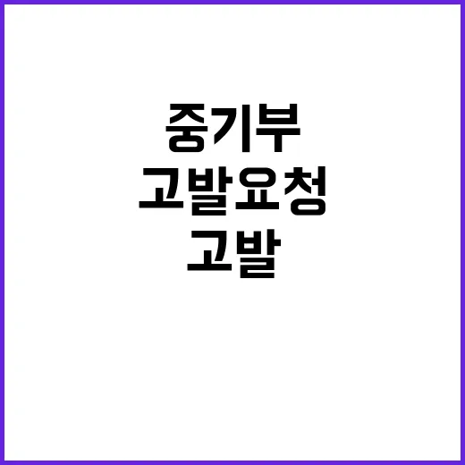 중기부 에몬스가구에 대한 고발 요청의 이유?