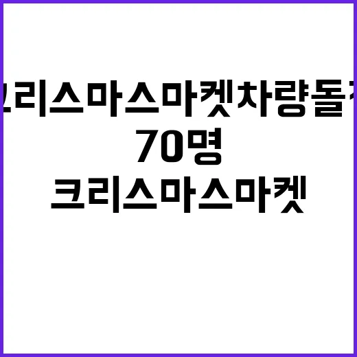 크리스마스 마켓 차량 돌진 70명 피해 발생!