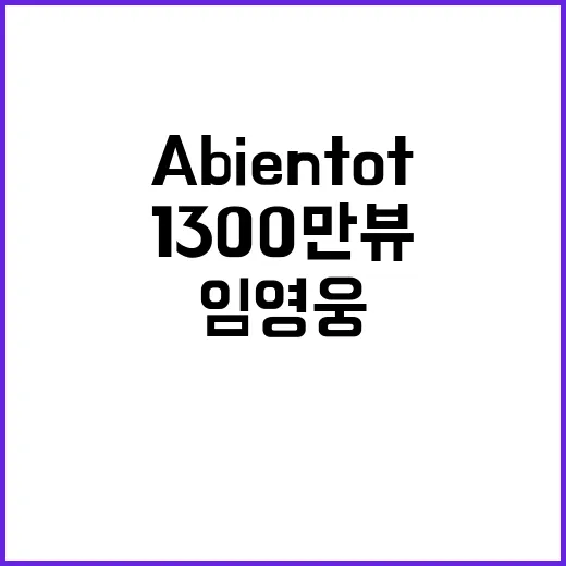 A bientot 1300만뷰 임영웅의 놀라운 인기!