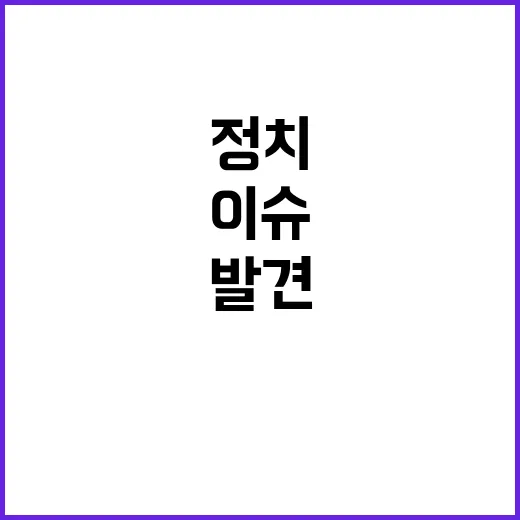 정치 이슈 톱스타의 뜻밖의 연결고리 발견!