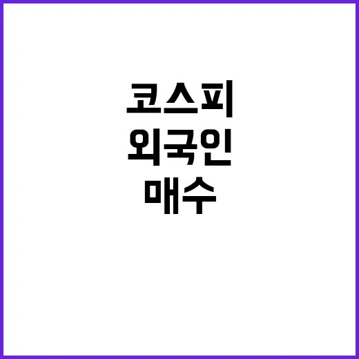 코스피 외국인 매수로 2440선 재돌입!