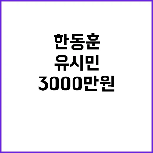 유시민 배상 3000만원 지급 한동훈 승소 소식!