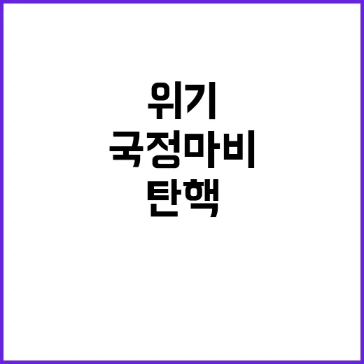 홍준표 한덕수 탄핵 국정 마비 위기!