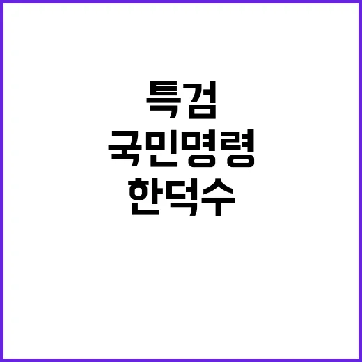 특검 국민 명령 한덕수 책임 다하라!