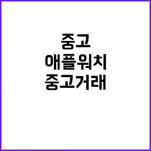 애플워치 사기 중고거래 범죄자 일본서 체포!