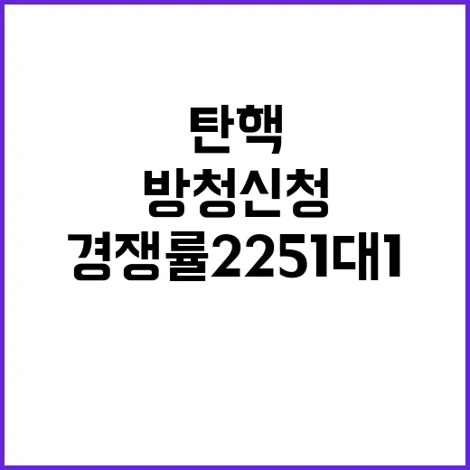 ‘尹 탄핵’ 방청 신청 2만명 몰렸다! 경쟁률 2251대1