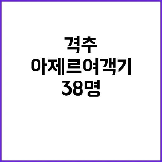 사망 38명 아제르…