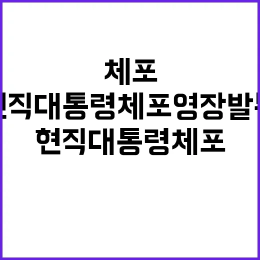 공수처 현직 대통령 체포영장 발부 … 충격 이유