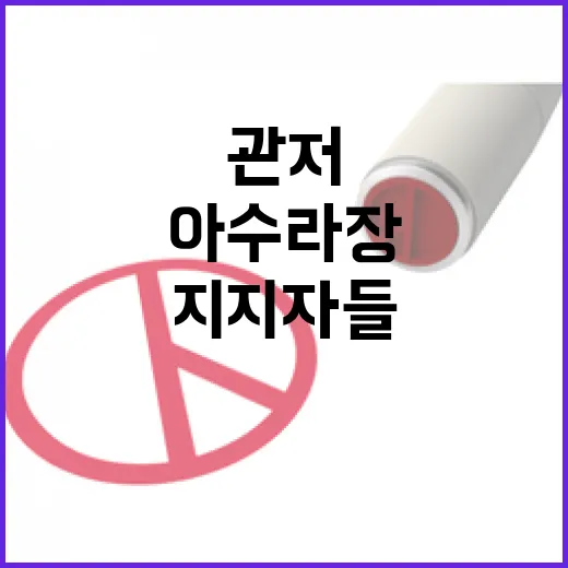 지지자들 관저 앞에서 저지 시위로 아수라장!