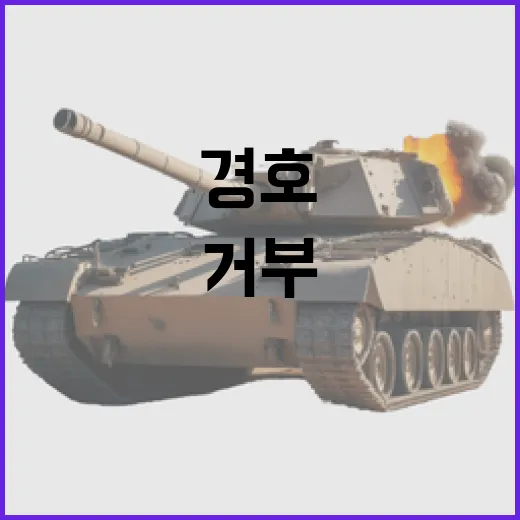 軍·警 경호부대 지휘 이행 거부 엄청난 파장!