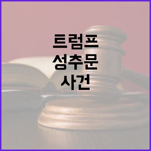 트럼프 성추문 사건 형량 선고 임박! 클릭必!