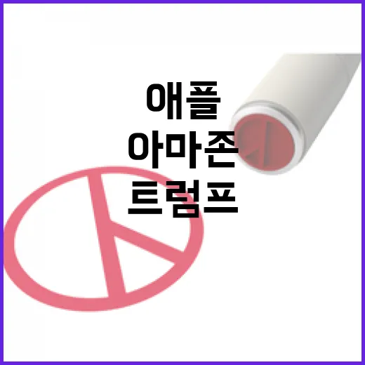 트럼프 애플과 아마존의 3천억 원 모금 동참!