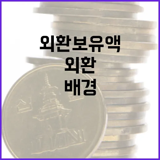 4156억불 외환보유액 반등 배경 강달러 속 비밀!