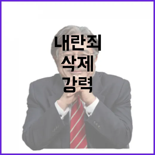 내란죄 삭제 여당 의원 40여명 강력 반발!