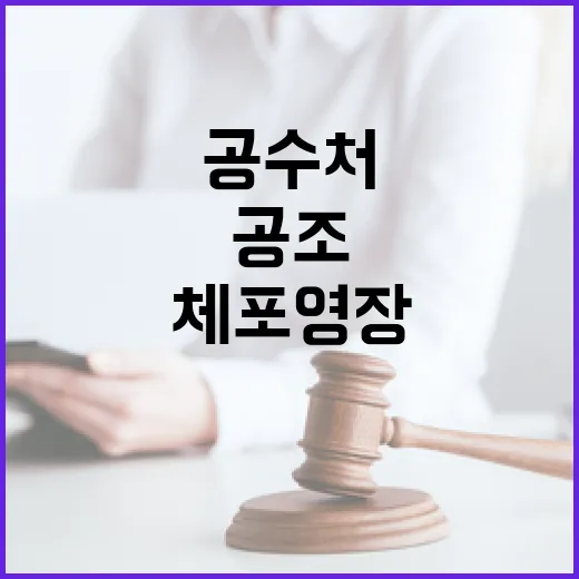 공수처 체포영장 공조 합의 경찰과 협력 확대!