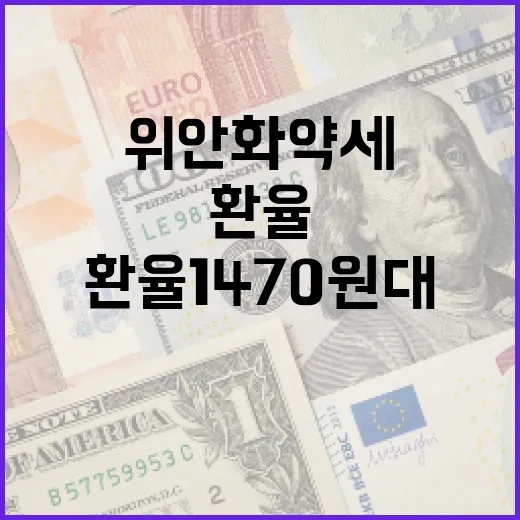 위안화 약세 환율 1470원대 돌파 소식!