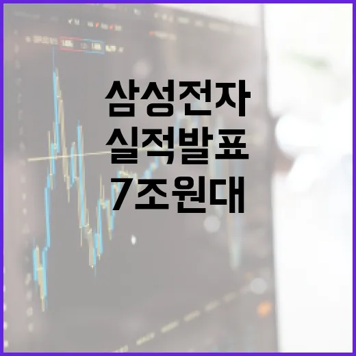 실적 발표 삼성전자 영업익 7조원대 기대!