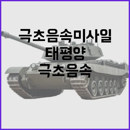 극초음속 미사일 태평양 위협을 감시하다!