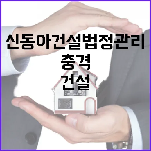 신동아건설 법정 관리로 인한 충격 확산!