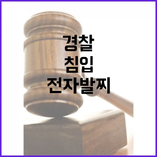 전자발찌 남성 이웃 집 침입 후 경찰 반응?