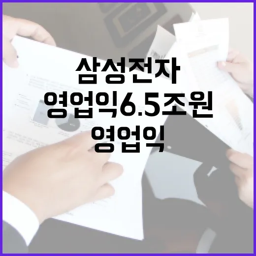 삼성전자 영업익 6.5조원 감소… 이유는 무엇?