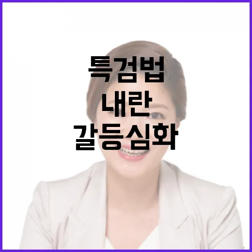 내란특검법 여야의 입장 차 갈등 심화!