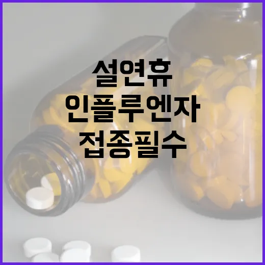 설 연휴 인플루엔자 급증 예방접종 필수!