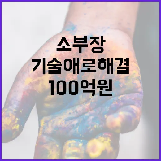 소부장 지원금 100억원…기술 애로 해결 방안 공개!