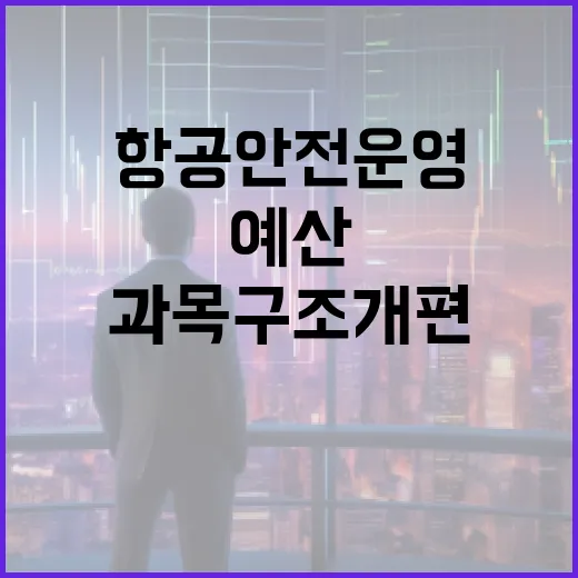 항공안전운영 예산 국토부의 과목구조 개편 발표!