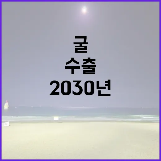 굴 2030년 1억 6000만 달러 수출 목표!