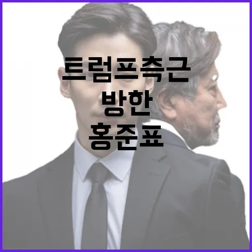 트럼프 측근 방한 후 권성동·홍준표와 비밀 면담!