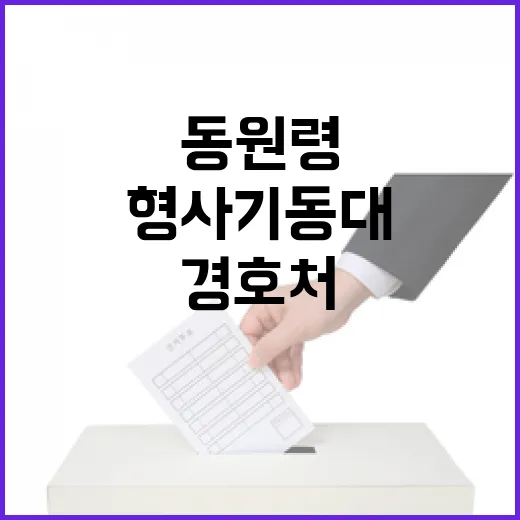 형사기동대 동원령 경호처 직원 체포 위기!