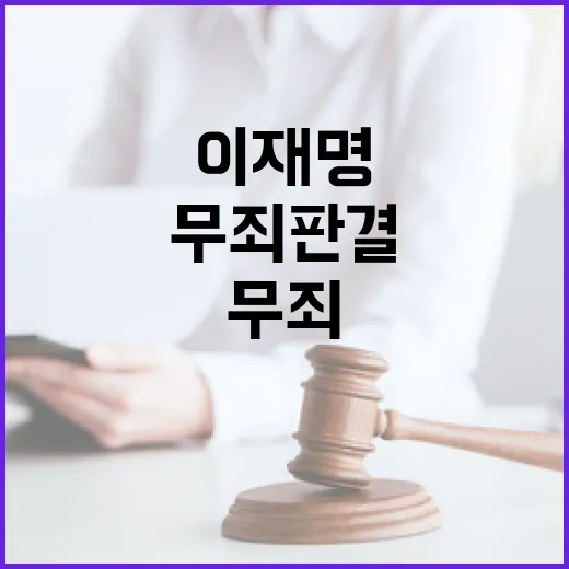 무죄 판결 이재명 환영과 기소행위 처벌 요구!