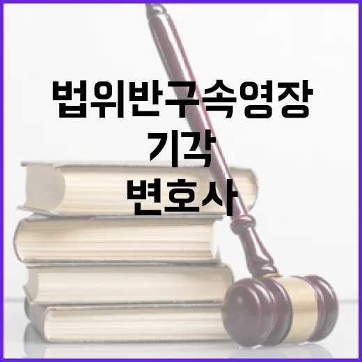 바디프랜드 대주주 변호사법 위반 구속영장 기각!