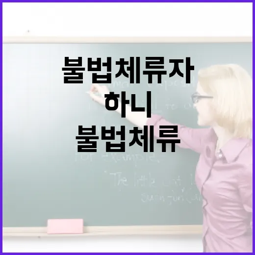 불법 체류자 신고…하니 답변에 대해 알림