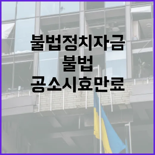 ‘불법 정치자금’ 기소 공소시효 만료 임박!