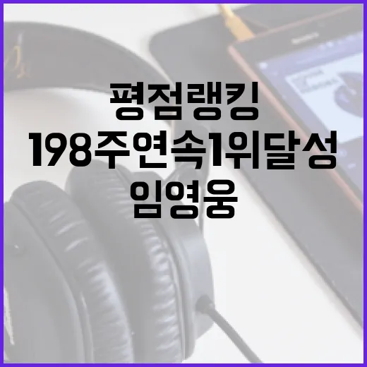 임영웅 평점랭킹 198주 연속 1위 달성!