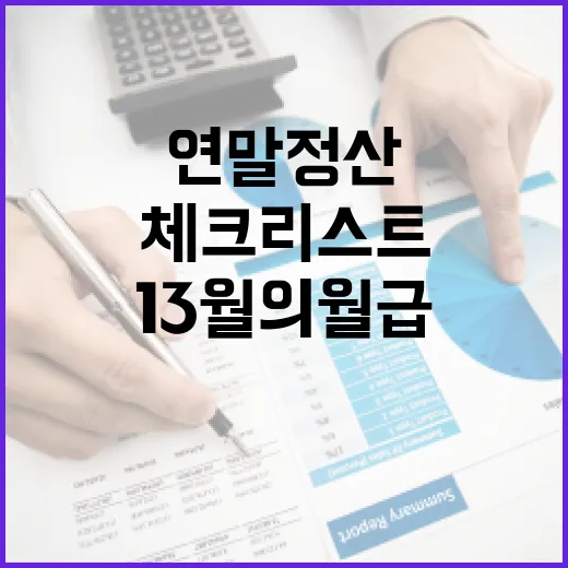 ‘13월의 월급’ 연말정산 필수 체크리스트 공개!