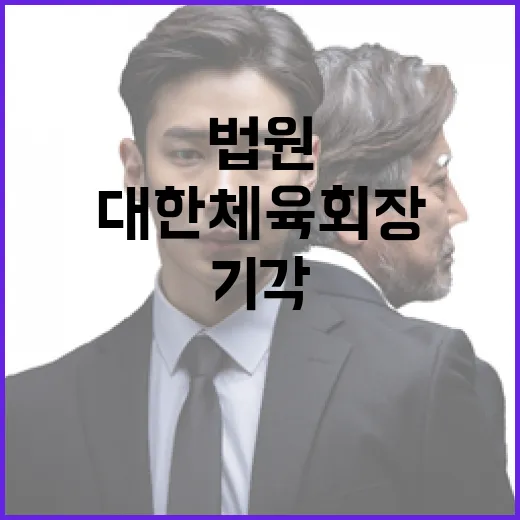 법원 대한체육회장 …