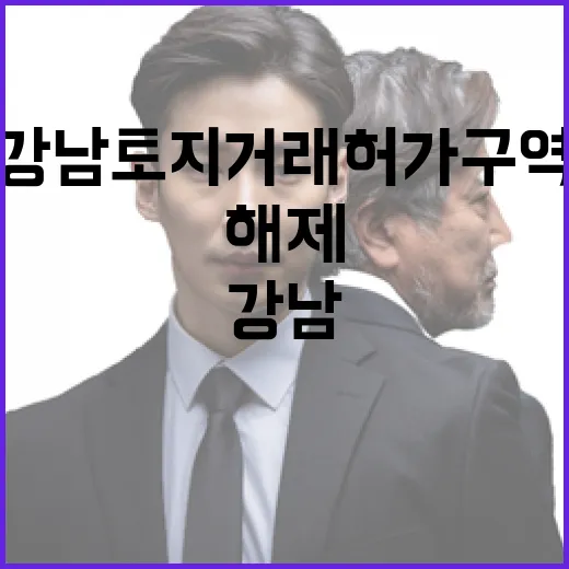 강남 토지거래허가구역 해제 적극적인 검토 시작!