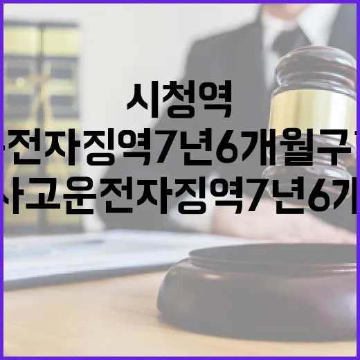 시청역 사고 운전자 징역 7년 6개월 구형!