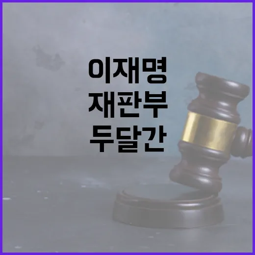 이재명 재판부 두 달간 새로운 사건 배당 중지!